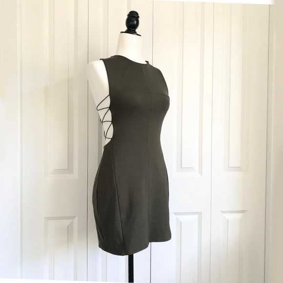 UO Silence + Noise Cut Out Knit Dress